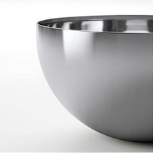 Servis Salata Kasesi Metal 12 cm Paslanmaz Çelik Kase Sunum