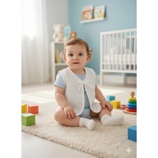 Pure Baby Natura %100 Pamuk 4 Kat Müslin Kumaş Yelek