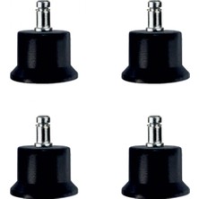 Marsilyan Bekleme Bingo Ayak Geçmeli Pimli - 50MM - Siyah 11MM HKS282 - 4 Adet