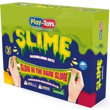 Dıy Slime Hazırlama Seti, Karanlıkta Parlayan Sihirli Slime Kiti, Stem Destekli Duyusal ve Yaratıcı Oyuncak, 3+ Yaş Çocuklar Için
