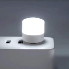 Mini USB LED Işık, 1W Enerji Tasarruflu, Gece Aydınlatma, Rehber Gece Lambası, Kitap Okuma Lambası Işığı, Küçük Yuvarlak Işıklar (8 Adet)
