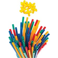 Süper Bambu Çubuklar 200 Parça, Esnek Plastik, +3 Yaş Için