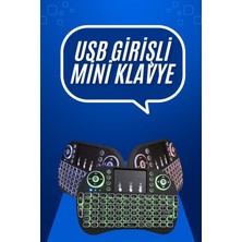 Mini Klavye Gaming Pc Playstation Ledli Mouse Rgb Mouse Bluetooth USB FZR-RST34