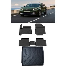 Sahler C3 Aircross Hyrbrit 2025 ve Sonrası 4.5d Paspas 3D Rizline Alt Bagaj Havuzu