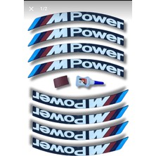 Topuz Motor Lastik Yanak M Power Yazısı Yapıştırma Takım