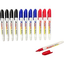 Crown WB-505 Tahta Kalemi Ince Kalem Tipi ( 4 Siyah+4 Mavi+4 Kırmızı) - 12'li
