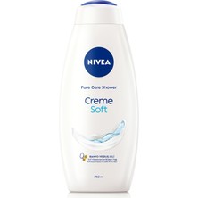 Hype Store Nıvea Creme Soft Kremsi Dokunuş Banyo ve Duş Jeli 750 Ml, Vücut Nemlendirici, Badem Yağı, Pürüzsüz C