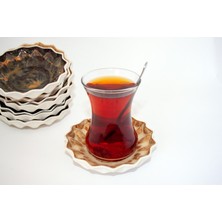 Argile Rouge El Yapımı Çay Tabağı (2’li)