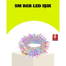 Enerji Tasarruflu Şeffaf Kablo 5 M 50 LED Dekor Işık FZR-RST34