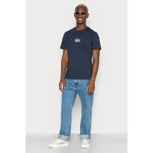 Levi's Erkek Bisiklet Yaka Lacivert Logolu T-Shirt Tişört 22491-1290