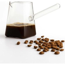 Hype Store Jenisa Cezve – Isıya Dayanıklı, Ocak Üstü Uyumlu Şeffaf Kahve Cezvesi 400 ml