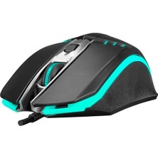 Hype Store Mınıso SM-G97 Gank USB Siyah Rainbow Aydınlatmalı Mouse