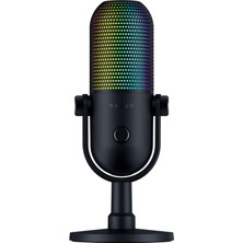 Hype Store Seiren V3 - Dokunarak Sessize Alma Özellikli Rgb USB Mikrofon (Yayın ve Oyun Reaktif Aydınlatma, Kon