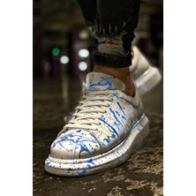 CH254  Cbt Pittura Erkek Ayakkabı 416 Mavı Püskürtme