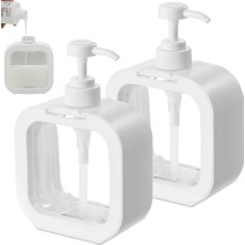 Hype Store Plastik Sıvı Sabunluk, Beyaz Renk, 500 ml (2)