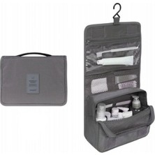 Hype Store Ecoform Su Geçirmez Organizer Askılı Seyahat Kozmetik Makyaj Çantası Gri