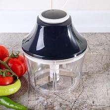 Hype Store Manuel Sebze Doğrayıcı, Basmalı Rondo, Mutfak Gereçleri (Siyah)