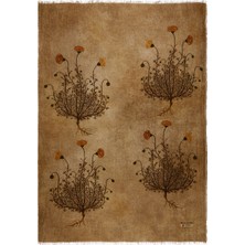 The House Of Lyria Firmamento Floral Keten, Italyan Tasarımı Battaniye Sarı