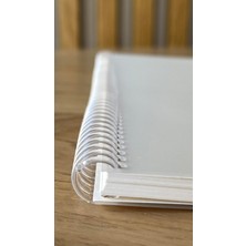 Hype Store A4 Boyutunda Şeffaf Kapağa Sahip Yırtılmaz Su Geçirmez Spiralli 60 Yapraklı Defter, Ofis Için Ideal,