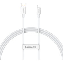 Hype Store Superior Hızlı Şarj Özellikli Type-C Kablo 100W, 1 Metre, Beyaz