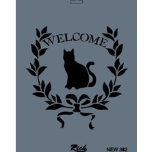 Rich New Seri N382 Stencil 35X25 cm