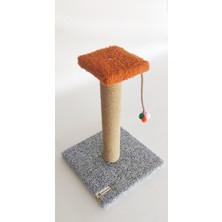 Hype Store Tek Katlı Stepli Gri Kedi Tırmalama Tahtası