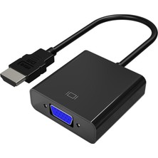 Hype Store Dm CHB021 HDMI To VGA Çevirici Dönüştürücü 3.5mm Aux Ses Destekli Çıkış