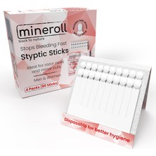 Hype Store Mineroll Tek Kullanımlık Çubuk Kan Taşı, Erkekler ve Kadınlar Için Ufak Jilet Kesikleri ve Manikür P