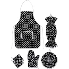 Hype Store Morlay 6 Parça Mutfak Seti & Mutfak Önlüğü, Fırın Eldiveni, 2li Tutacak, Organizer Poşetlik, Demlema