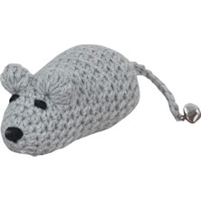 Hype Store X-Perk Zilli Kedi Oyuncağı El Örgüsü Fare Oyuncak