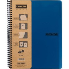 Hype Store Primary Serisi, A4, 5 Konulu (4 Kareli, 1 Çizgili) 150 Yaprak Pp Kapaklı Spiralli Defter, Lacivert