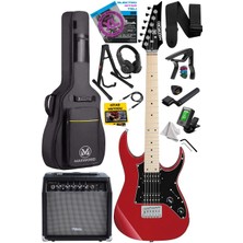 Hype Store Maxword DE-150RD-35AMP Maple Klavye Hh Yüksek Kaliteli 35W Amfili Elektro Gitar Seti