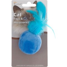 Hype Store 551157 Kedi Otlu Tüylü Top Oyuncak, 4.5 Cm, Karışık Renkli