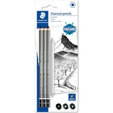 Hype Store Staedtler 100C Sbk4 Mars Lumograph Charcoal Füzen Eskiz Kalem 4'lü Set