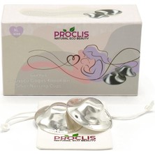 Hype Store Proclis Natural Eco Beauty Koruyucu Gümüş Göğüs Ucu Kapakları, 999 Ayar Parlatılmış Gümüş Göğüs Ucu