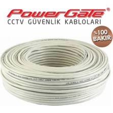 Powergate Evo 100MT, 2+1 (2x0,22+0,33) %100BAKIR, Cctv Güvenlik Kablosu