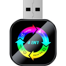 Fenrir Garage Kablosuz Carplay ve Ekran Yansıtıcı Adaptör | Kablolu Sistemi Kablosuza Çevir Iphone-Android Uyumlu 4in1