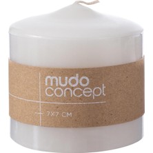 Hype Store Mudo Concept Sütun Mum Beyaz 7x7 cm