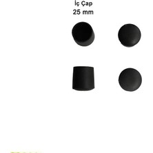 Yuvarlak Profil Dış Tapa 25 mm 4 Adet