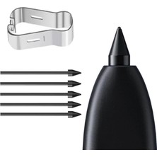 Hype Store S10 Ultra X920 Pencil Uçları 5`li Paket Siyah [ S10 Ultra X920 ile Uyumlu Dokunmatik Kalem Ucu - Siy