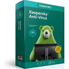 Kaspersky Antıvırus 3 Kullanıcı, 1 Yıl, Kutulu Ürün