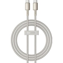 Hype Store Tungsten Gold Hızlı Şarj Data Kablosu Type-C To Type-C 100W, 1m, Titanyum Galaksi Altın Rengi