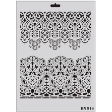 Rich Dantel Seri DN914 Stencil 35X25 cm