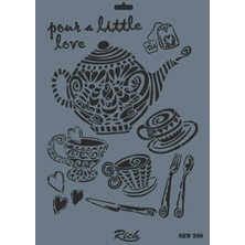 Rich New Seri N200 Stencil 35X25 cm