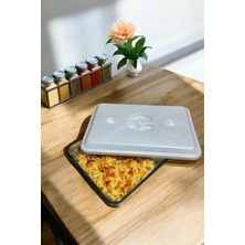 Hype Store Buhar Kanallı Dikdörtgen Kapağı Fırın ve Mikrodalga Uyumlu