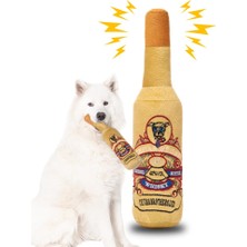 Hype Store Şişe Köpek Oyuncağı Sesli Köpek Oyuncak Köpek Çekme Oyuncağı Hışırdayan Peluş Oyuncak