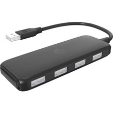 Hp DHCCT110C 4 Port USB 2.0 USB Çoklayıcı Hub Si̇yah