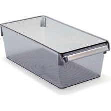 Hype Store M-E27-10-25 Düzenleyici Raf, Dikdörtgen, 290X150X100 Mm, Şeffaf Siyah