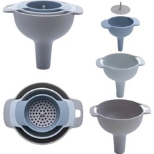 Hype Store Orret Home 4 Parça Huni Süzgeçli Sıvı Aktarma Aparatı – Sıvı, Yağ, Baharat ve Bakliyat Doldurma Huni