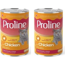 Hype Store Proline Tavuklu Sos Içinde Gravy Yetişkin Kedi Konservesi 400 gr 2li Paket